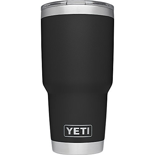 YETI Rambler 30 oz. Stainless Steel Vacuum Insulated Tumbler with Lid, Black | Amazon (US)