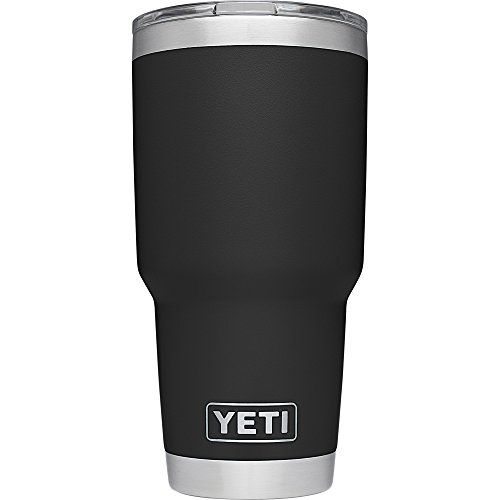YETI Rambler 30 oz. Stainless Steel Vacuum Insulated Tumbler with Lid, Black | Amazon (US)