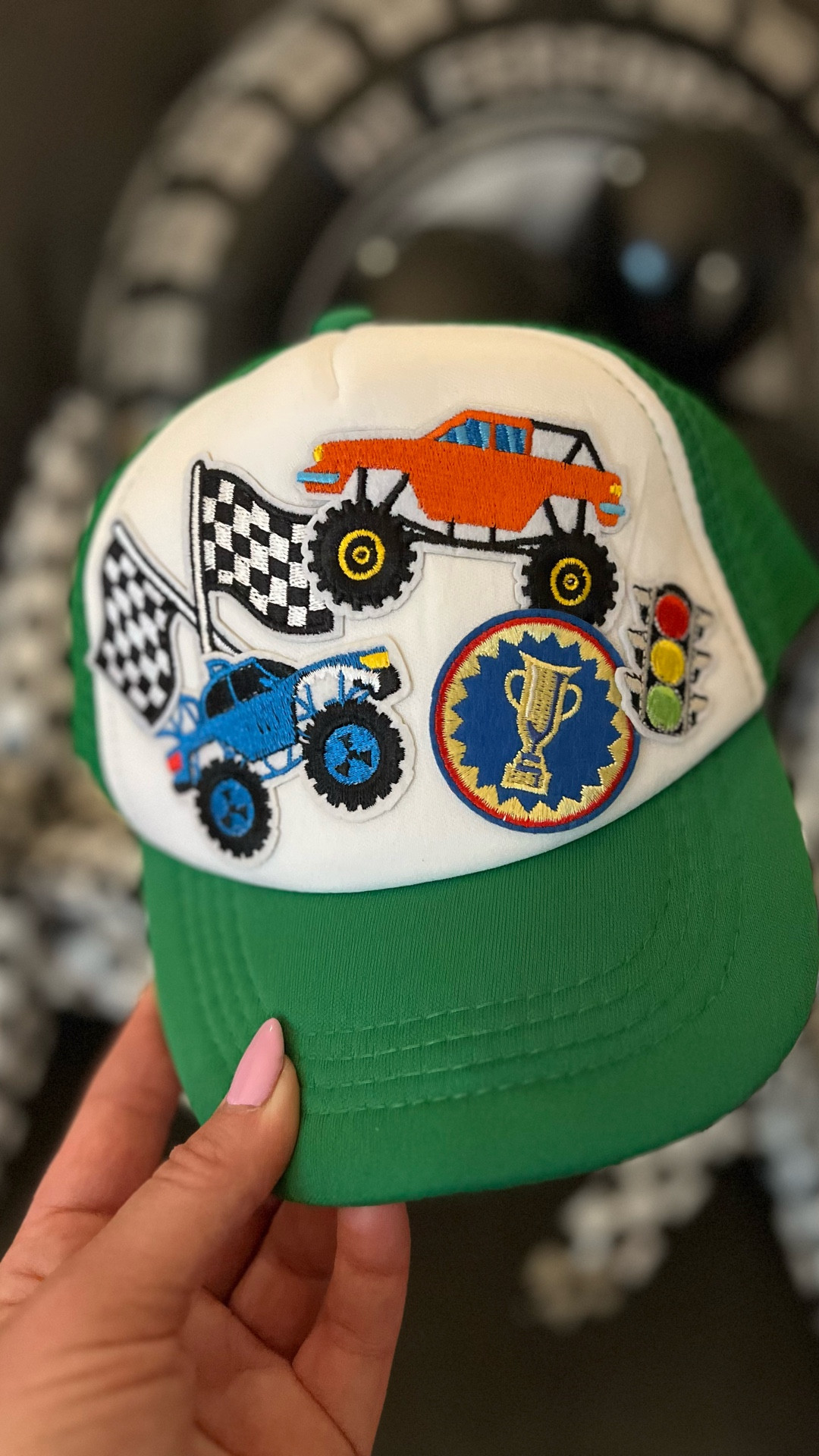 DIY trucker hat vibes 🚚✨ We’re setting up a hat bar for McCord’s monster truck–themed birthday, and of course I had to make his first so he’s party-ready! Linking all the supplies so you can create your own.

#LTKDIY #BirthdayPartyIdeas #MonsterTruckParty #DIYPartyFavors #MomLifeMade #CreativeMama #PartyInspo #BirthdayVibes #LTKKids #LTKHome

#LTKStyleTip #LTKKids #LTKParties