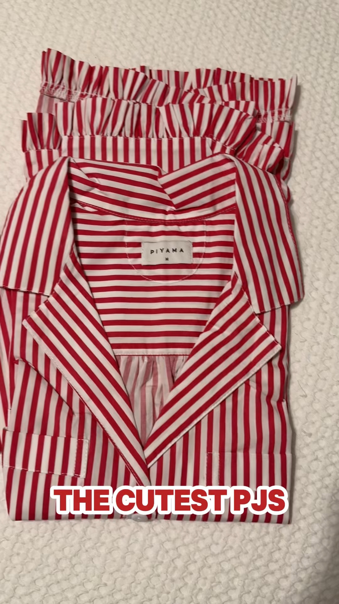 Obsessed with these pinstriped pjs! The ruffle detailing is so cute 

@Piyama 
#pjs #pjset 

#LTKmorningroutine #LTKMidsize #LTKmomlife