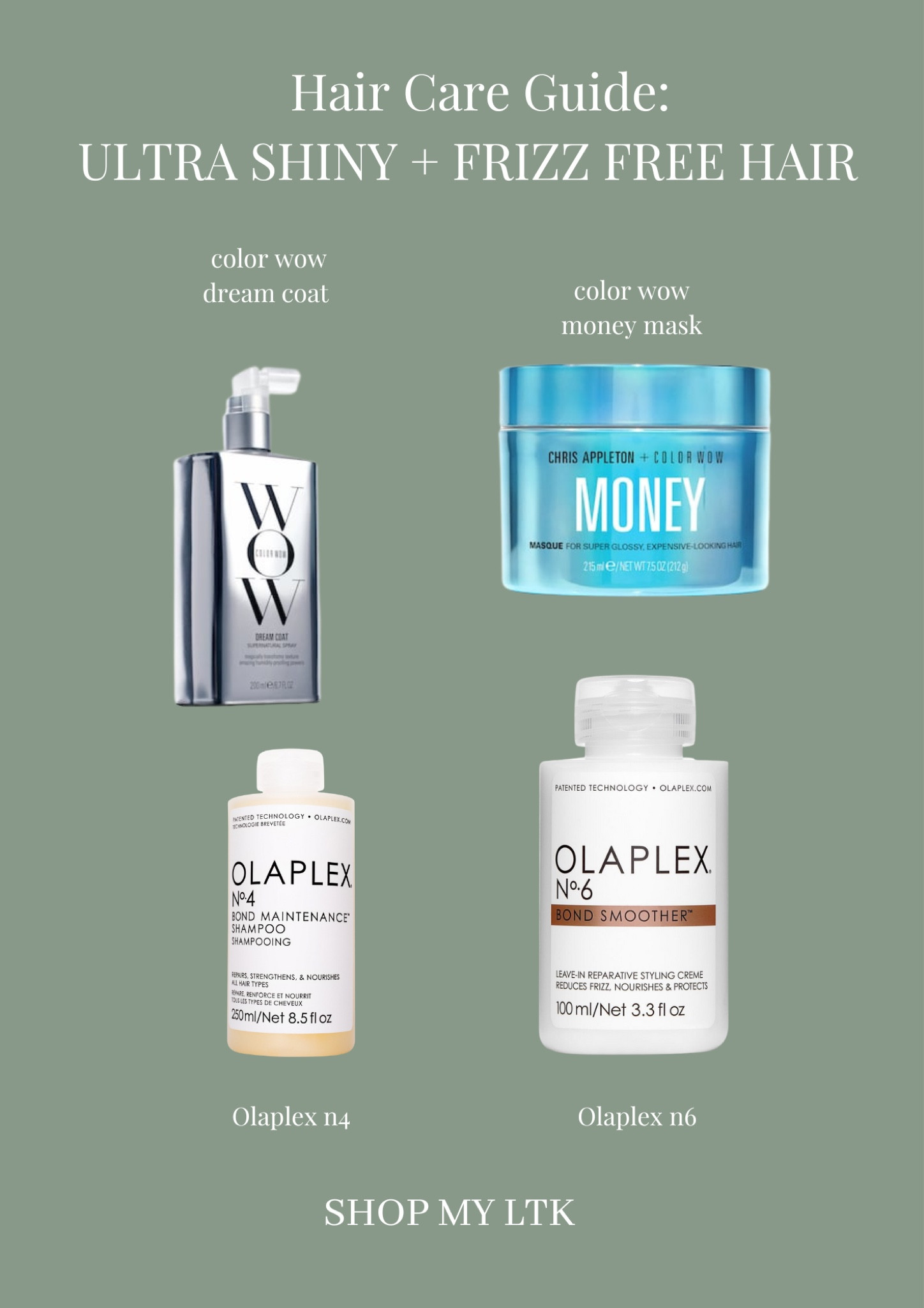 Hair Care Guide: Shiny + Frizz Free Hair products

#LTKunder50 #LTKbeauty #LTKFind