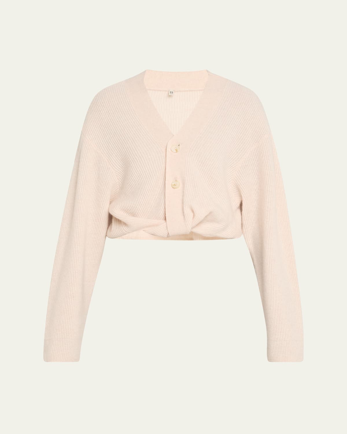 Cashmere Twist-Front Cardigan | Bergdorf Goodman