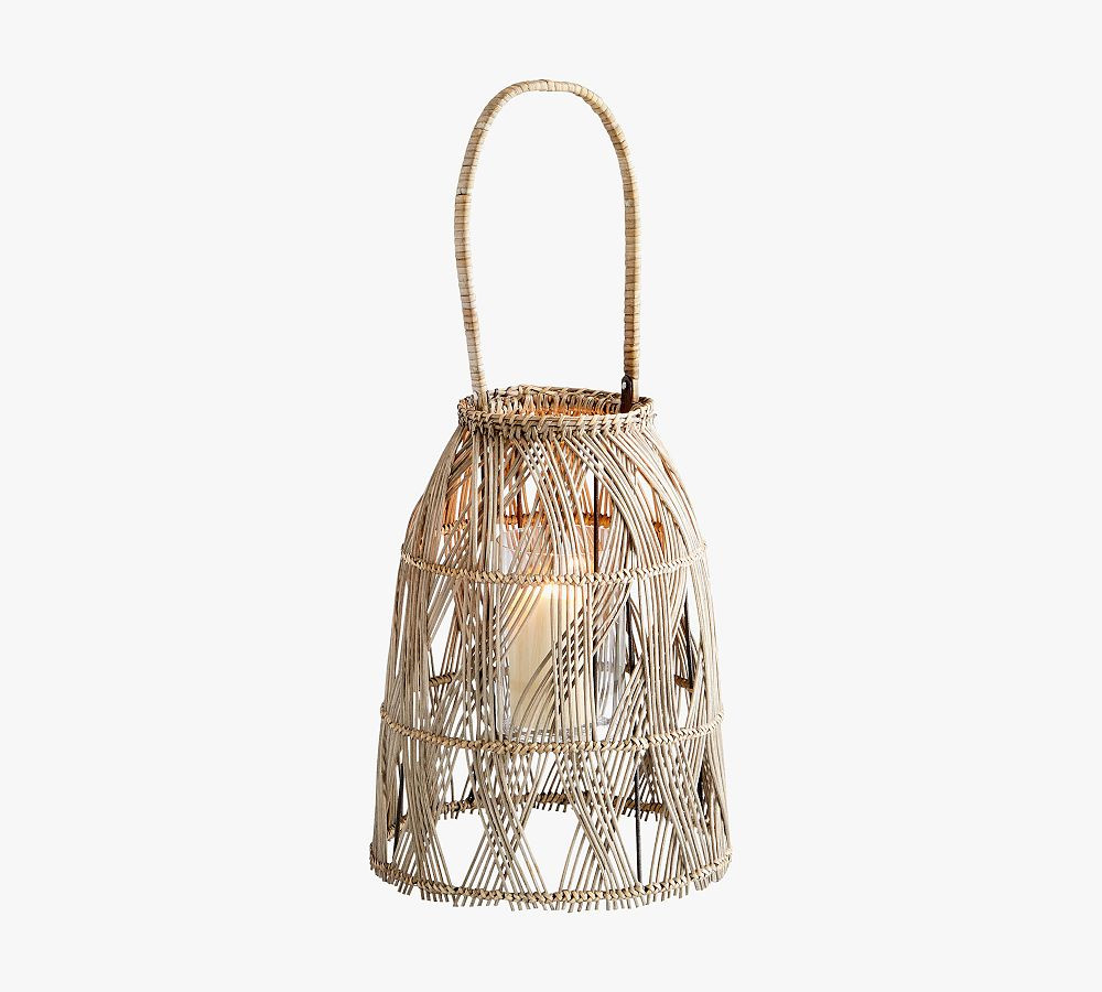 Amerena Rattan Lantern | Pottery Barn (US)