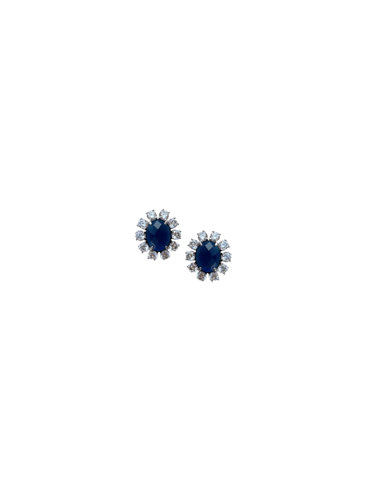 London Blue Studs | Nicola Bathie Jewelry