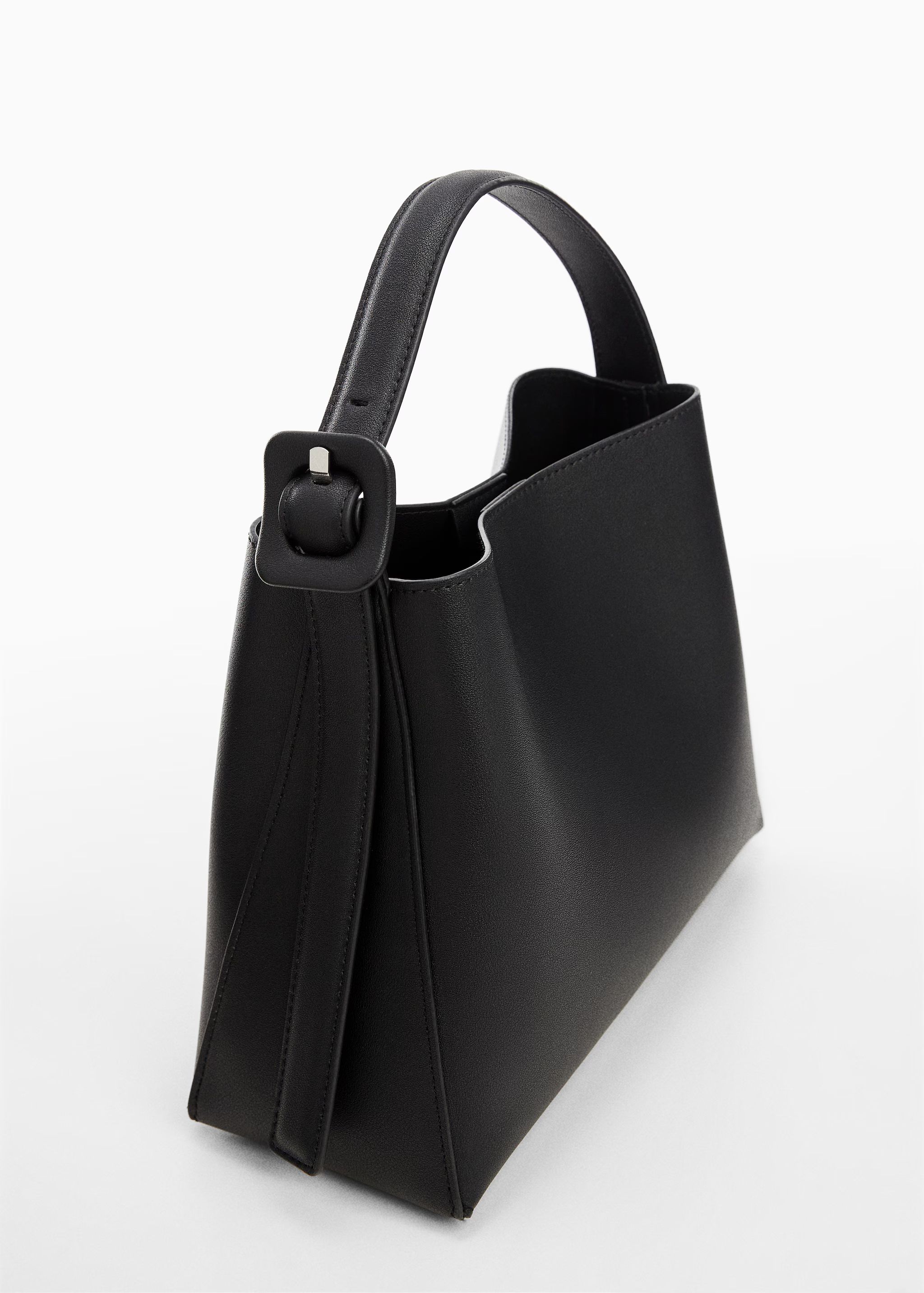 Shopper bag with buckle - Woman | MANGO USA | MANGO (US)