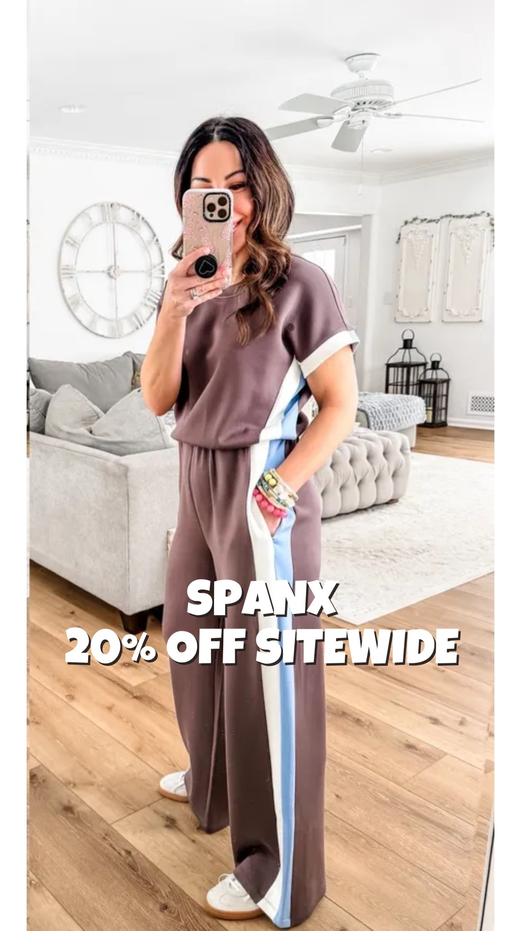 Everything 20% off. Copy of the promo code.

Jumpsuits small petite. (Wrap style could’ve done Xs). Pants small petite. Tops small.

Spanx, dress pants, travel outfits, jumpsuit



#LTKSaleAlert #LTKPetite #LTKSpringSale