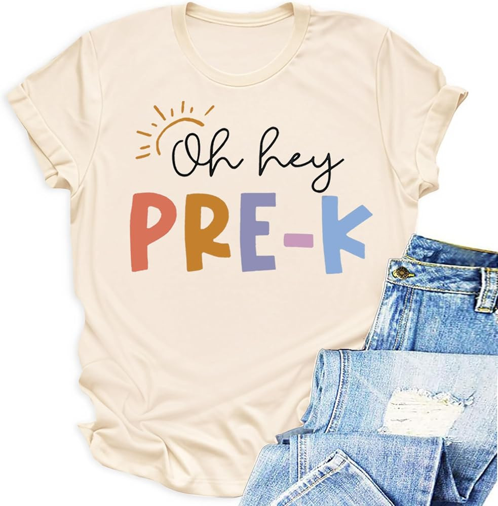 Women Teacher Shirt First Day of School Tshirt Back to School Outfits | Amazon (US)
