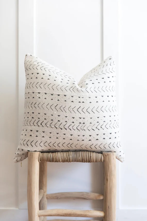 20x20 Authentic African Mudcloth Pillow Cover | Etsy | Etsy (US)