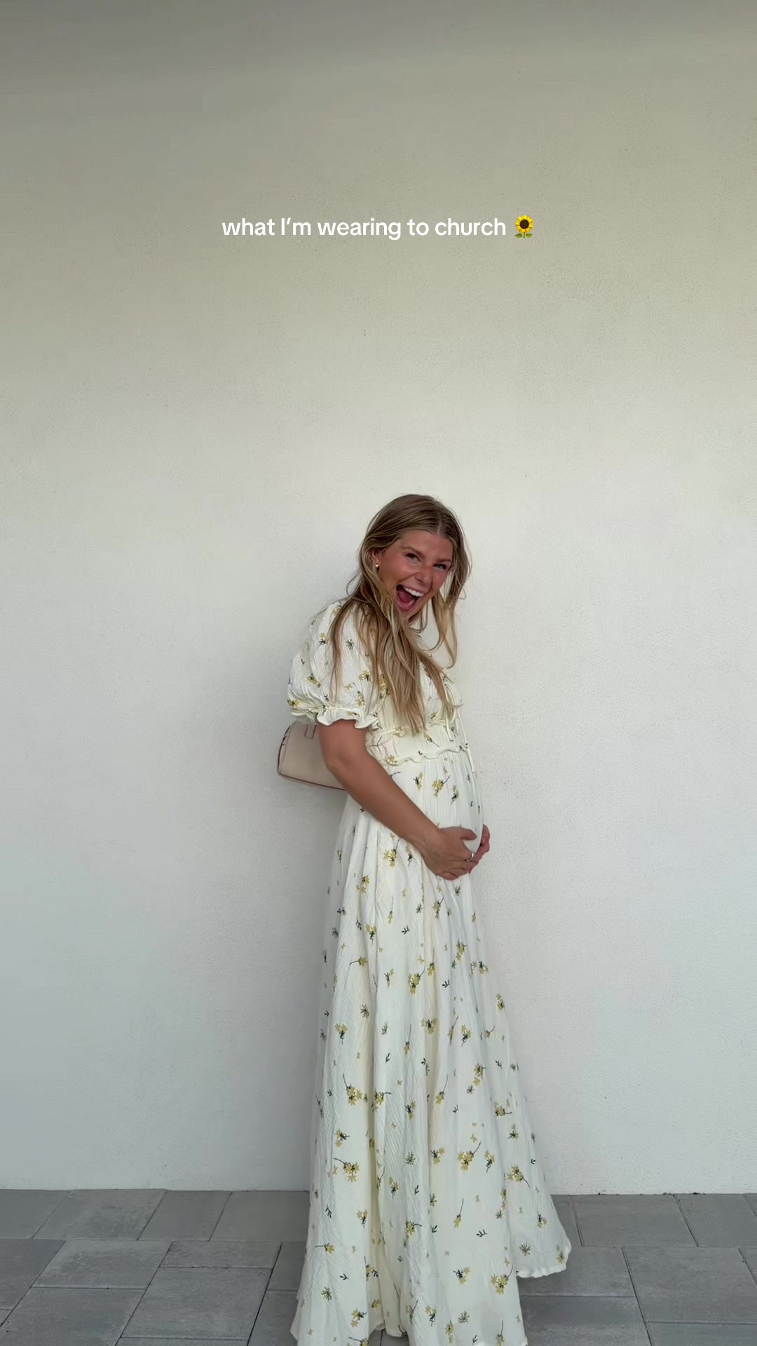 Nothing but sundresses for church each week 🌻 can’t believe we’re about half way through this pregnancy!!!! Here's the dress I wore last Sunday!

#LTKootd #LTKSeasonal #LTKBump