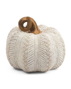 7.75in Woven Look Pumpkin | Marshalls