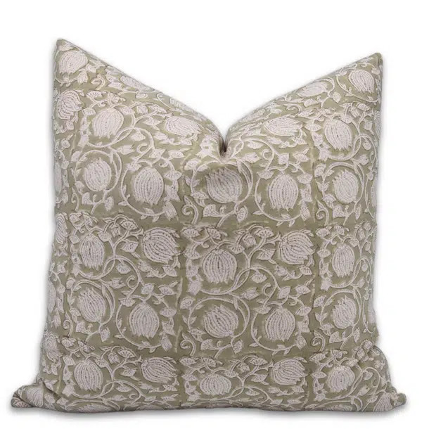 Nagina Floral Duck Canvas Indoor/Outdoor Pillow Cover | Wayfair North America