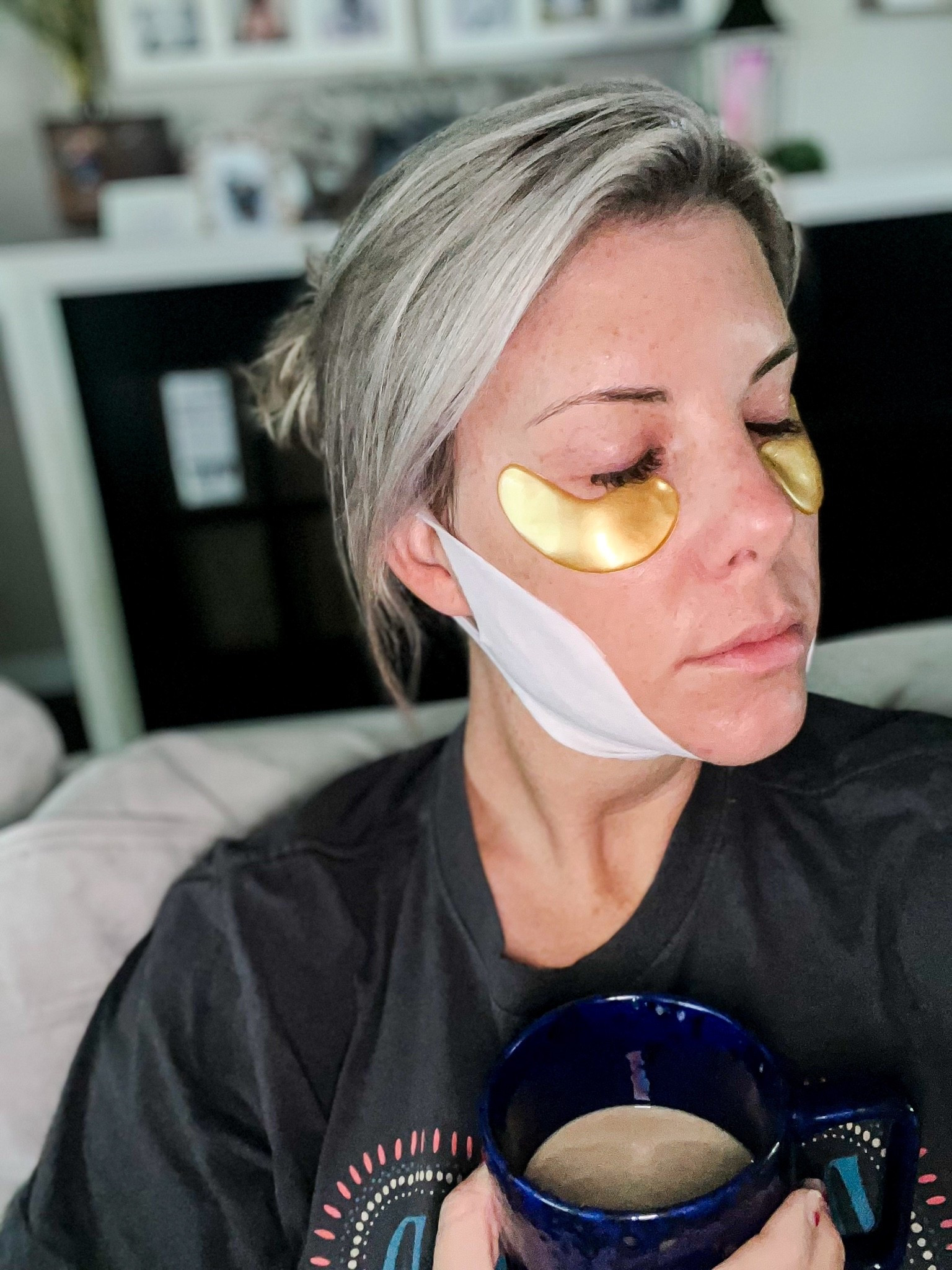I have to share these eye masks! They work wonders on puffy eyes and dark circles. Also, the mask for my jawline is a game-changer. After a long night of not sleeping, this is something I look forward to in the morning while I drink my coffee.

#LTKselfcare #LTKmorningroutine #LTKBeauty