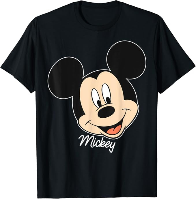 Disney Mickey And Friends Mickey Mouse Big Face T-Shirt | Amazon (US)