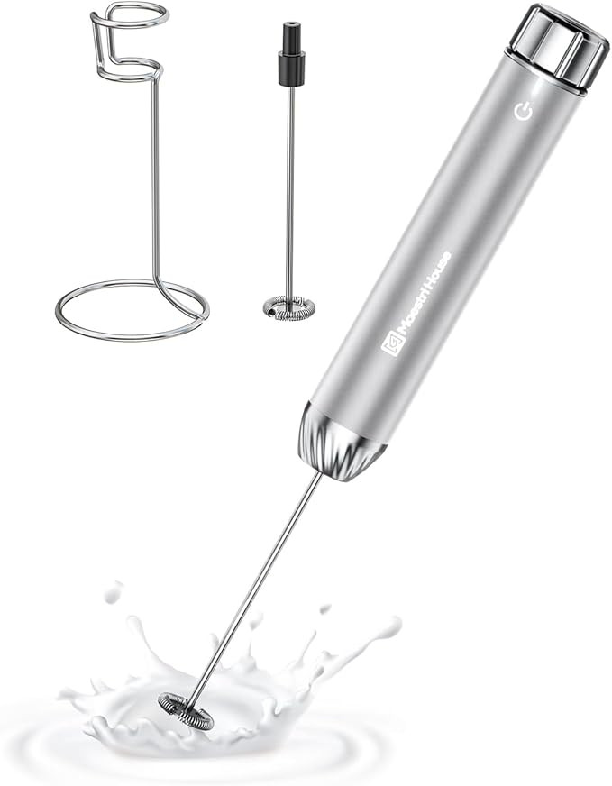 Maestri House Rechargeable Milk Frother with Stepless Speed Control, LunaFro Max Handheld Electri... | Amazon (US)