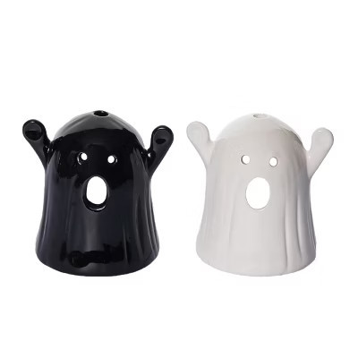 Transpac Ceramic Ghost Tea Light Holder Set of 2 Halloween Home Decorations for Spooky Ambiance | Target