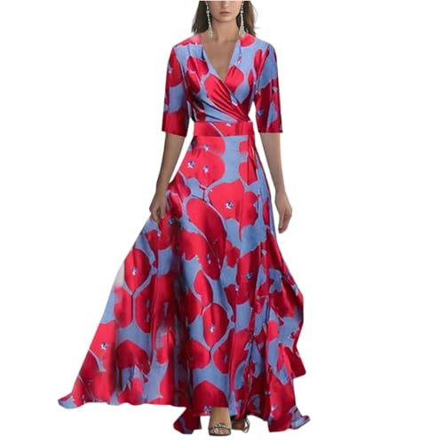 Dresses for Women 2025 Elegant Classy Spring Wedding Guest Dress Empire Waist Floral Print Italia... | Amazon (US)
