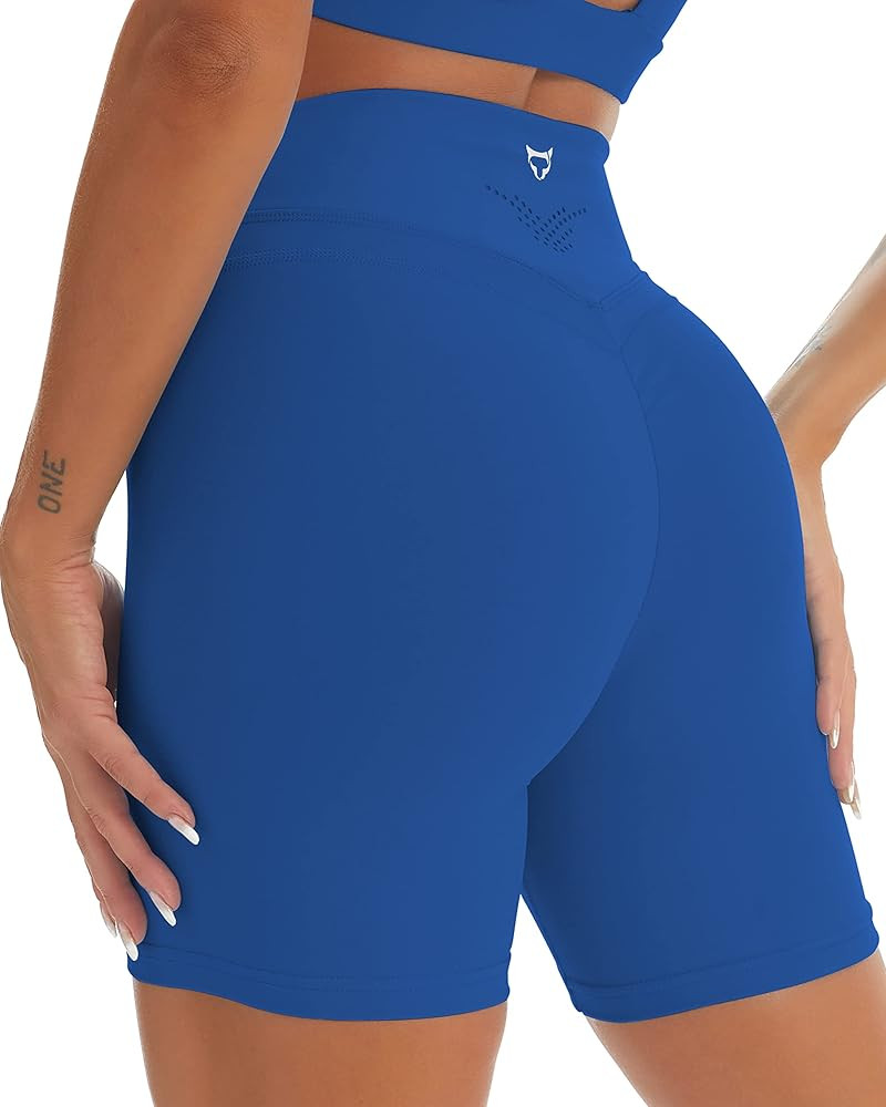 TomTiger Yoga Shorts for Women Tummy Control High Waist Biker Shorts Exercise Workout Butt Lifting T | Amazon (US)