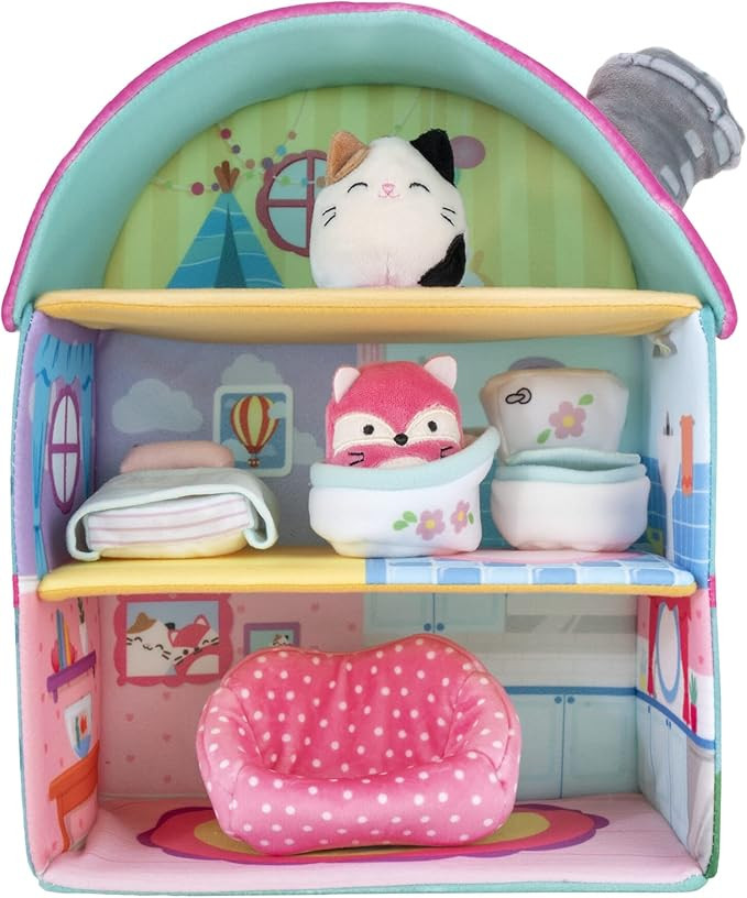 Squishville by Squishmallow Fifi’s Cottage Townhouse, 2” Blair and Fifi Soft Mini-Squishmallo... | Amazon (US)