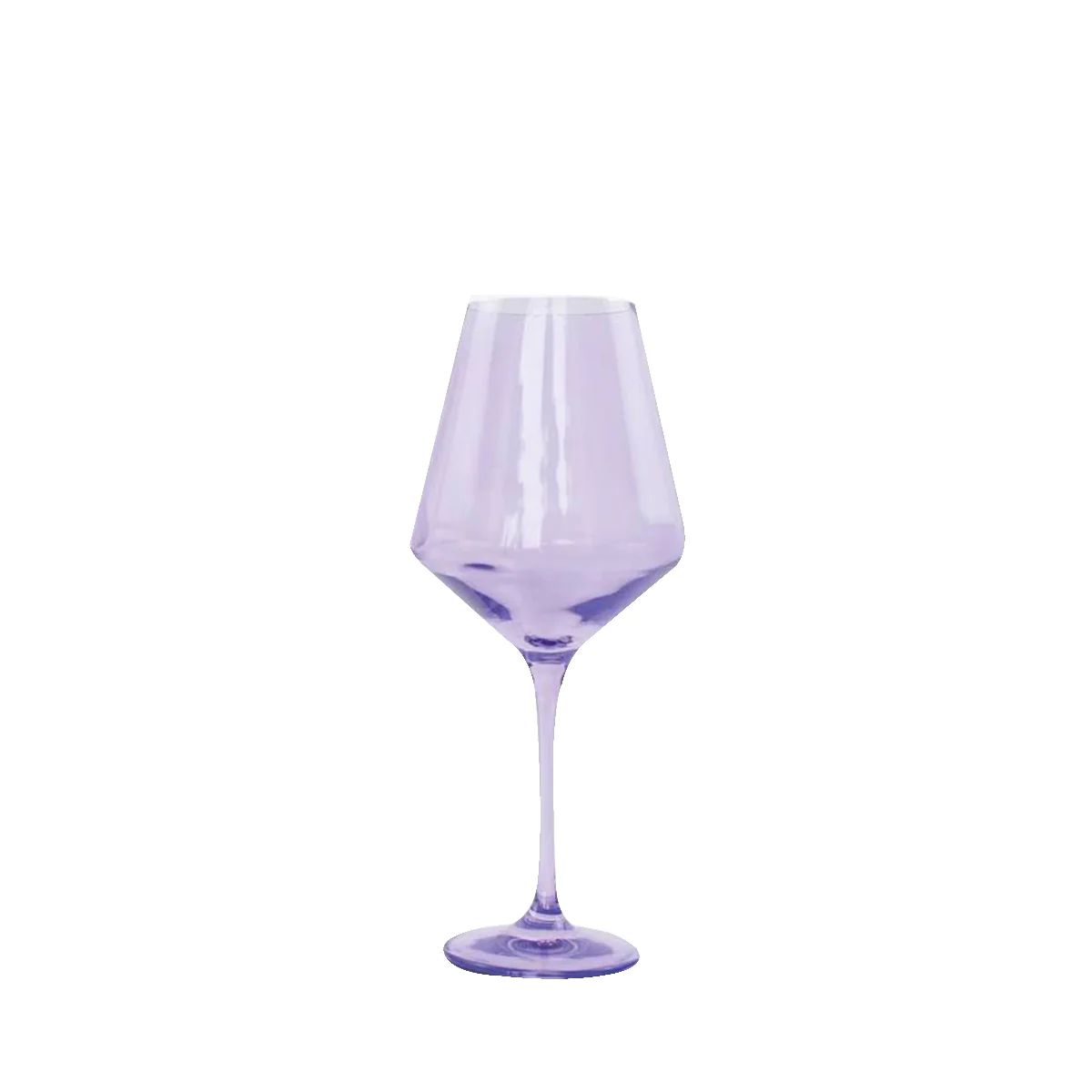 Estelle Colored Wine Glasses - Set of 6, Lavender | Blue Print