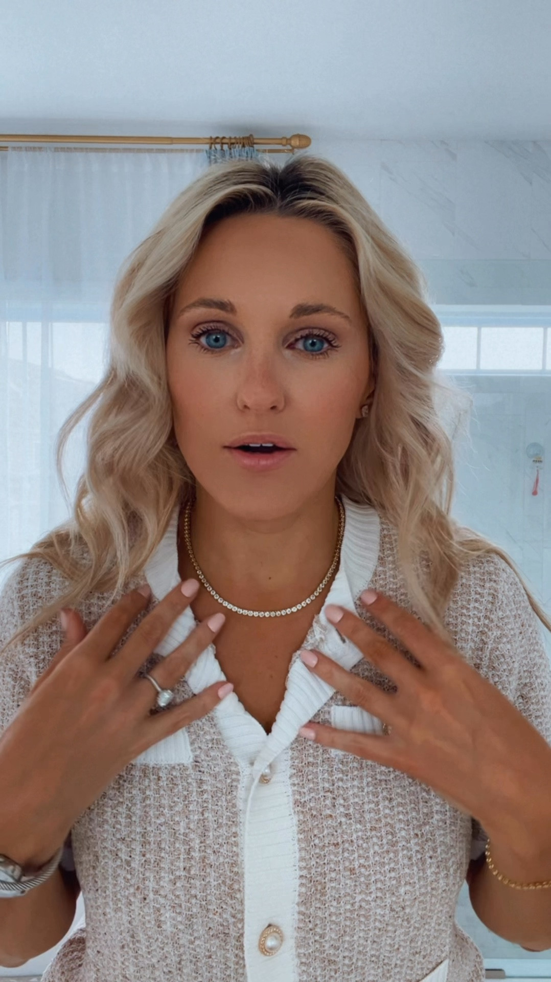 Madewell tennis necklace
Neutral outfit
Bezel tennis necklace
Tennis bracelet
Gold tennis necklace
Transitional fall outfit
Short sleeve cardigan
Work outfit
Fall outfitts

#LTKFindsUnder100 #LTKHome #LTKFindsUnder50