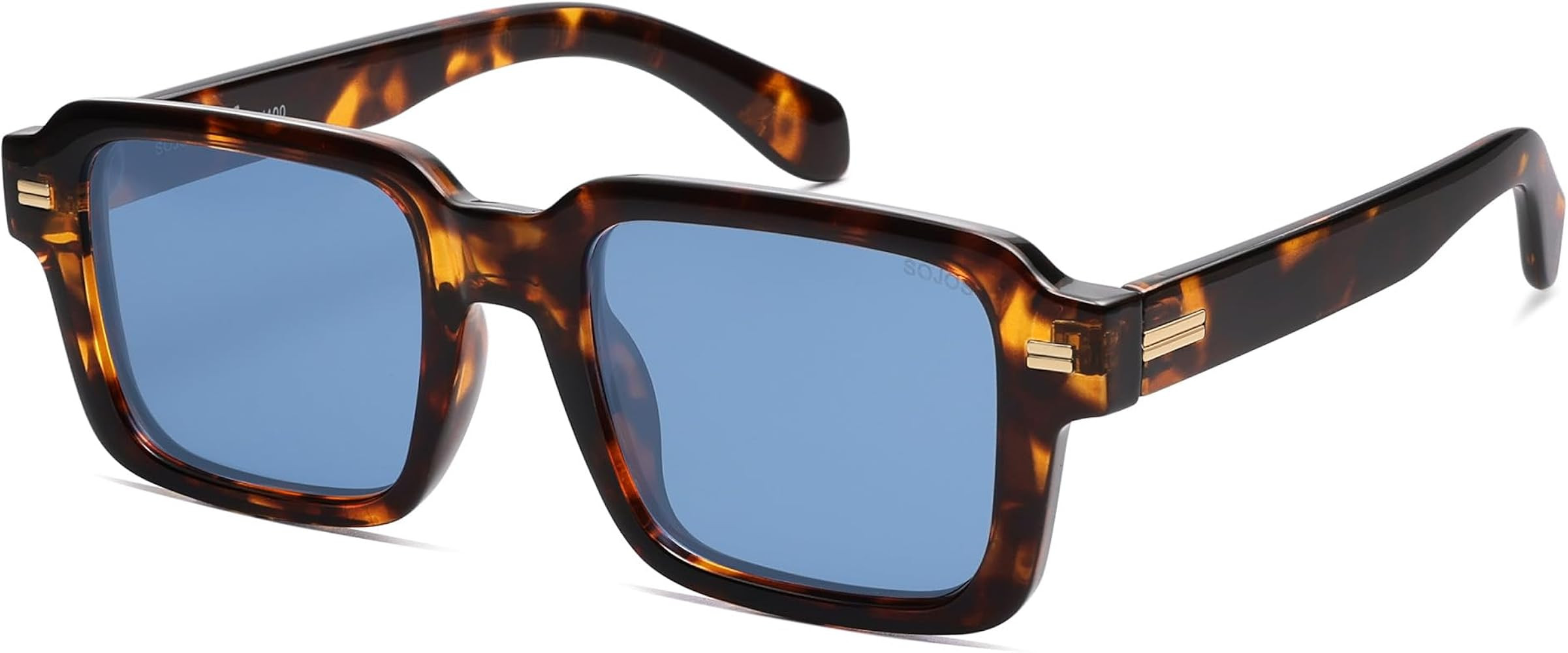 SOJOS Retro Square Polarized Sunglasses for Women Men, 70s 80s Classic Vintage Rectangle Shades S... | Amazon (US)