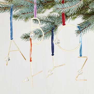 Bauble Monogram Ornaments | West Elm (US)