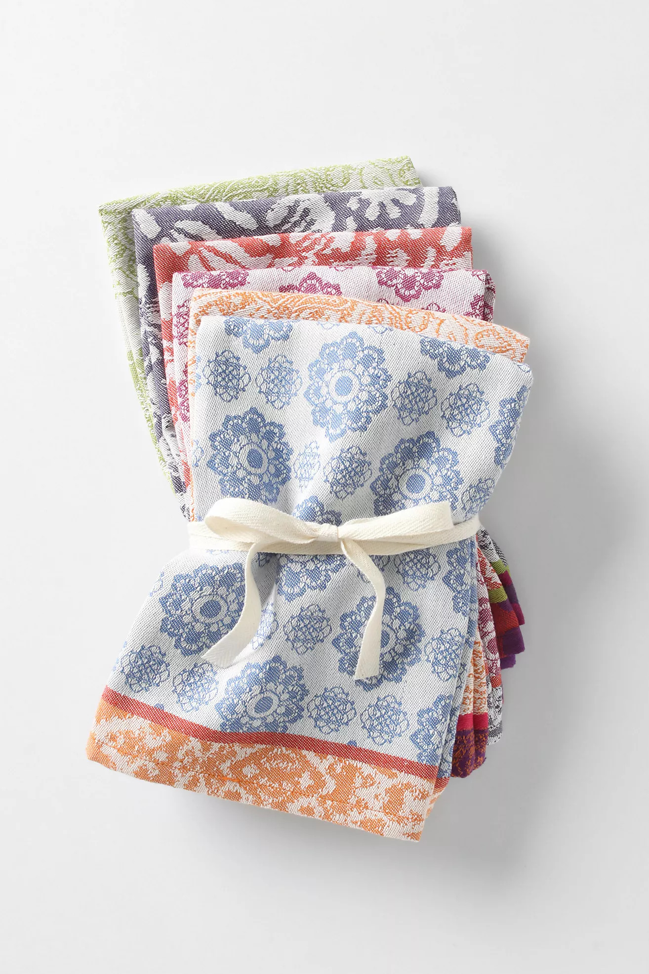 Nifty Jacquard Napkins, Set of 6 | Anthropologie (US)