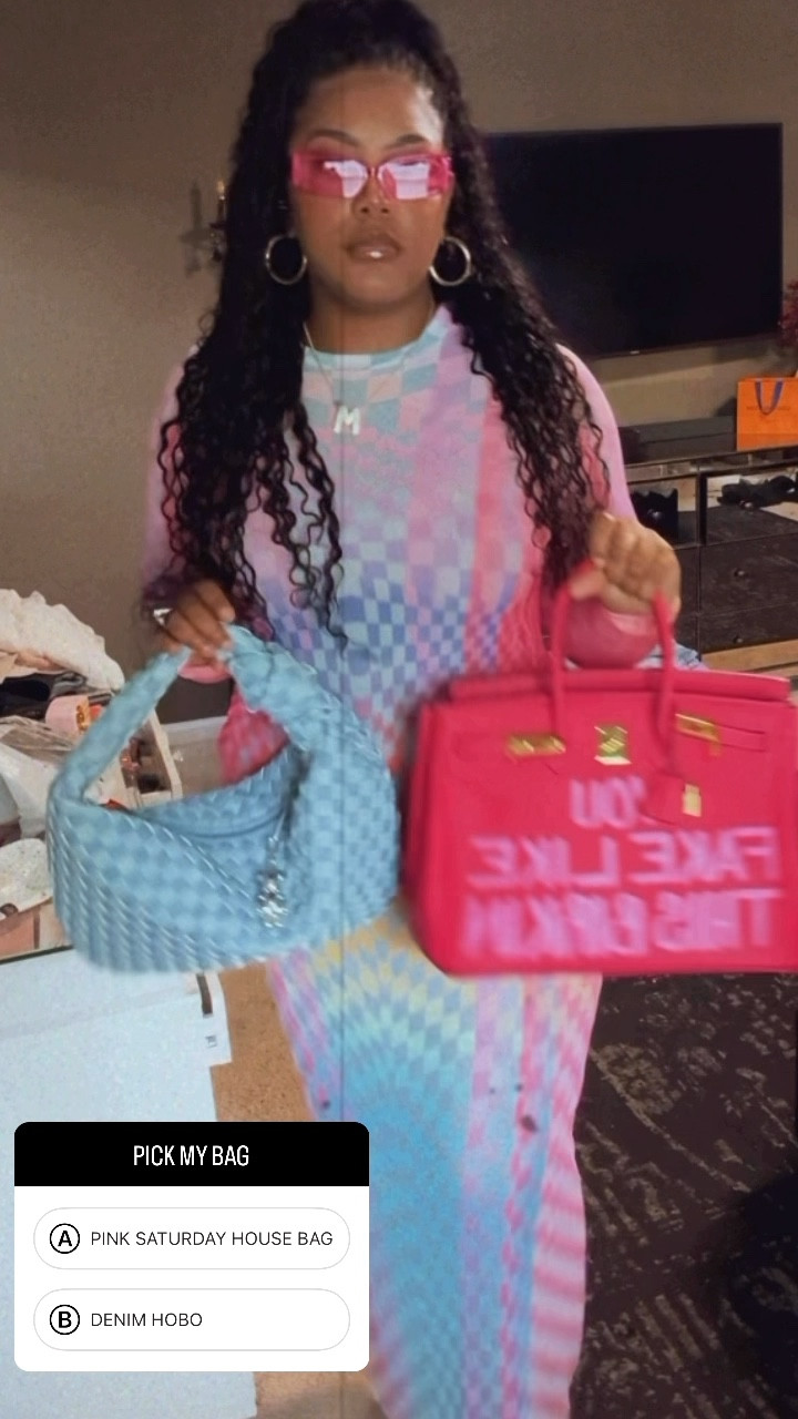 Help me chose my bag for date night 🩷
Both bags are by black owned/women owned business:
Pink - Saturday House 
Denim - The Vault Label 

#LTKStyleTip #LTKItBag #LTKMidsize