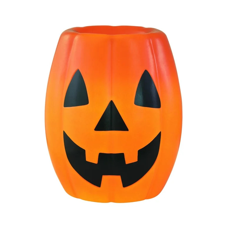 Mr. Halloween 18" Lit Blow Mold Pumpkin Bowl, Orange | Walmart (US)