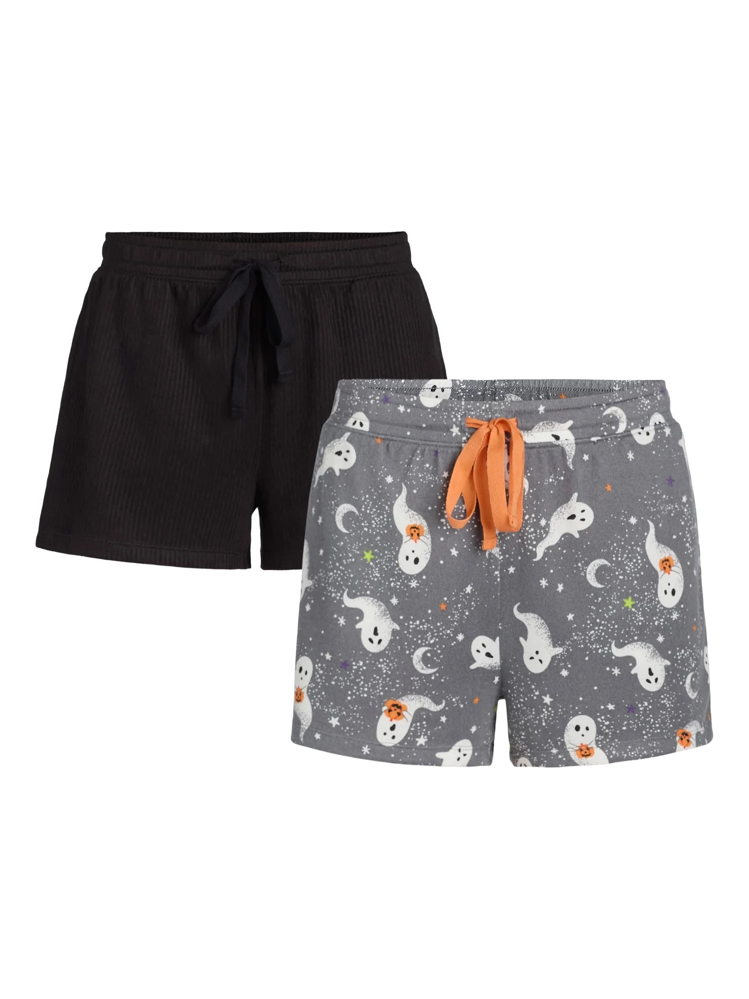 Women’s Halloween Sleep Shorts from Way to Celebrate, 2-Pack, Sizes XS-3X | Walmart (US)