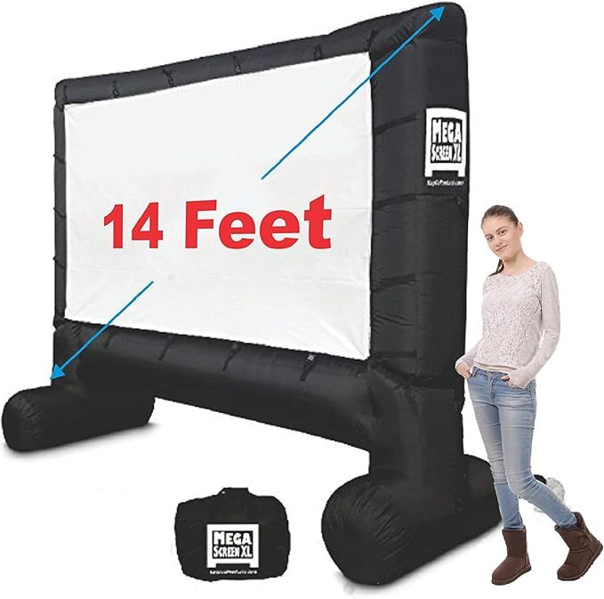 EasyGo Products 14' Inflatable Mega Movie Screen - Canvas Projection Screen for Outdoor Parties -... | Amazon (US)