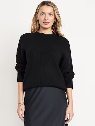 SoSoft Crew-Neck Tunic Sweater | Old Navy (US)