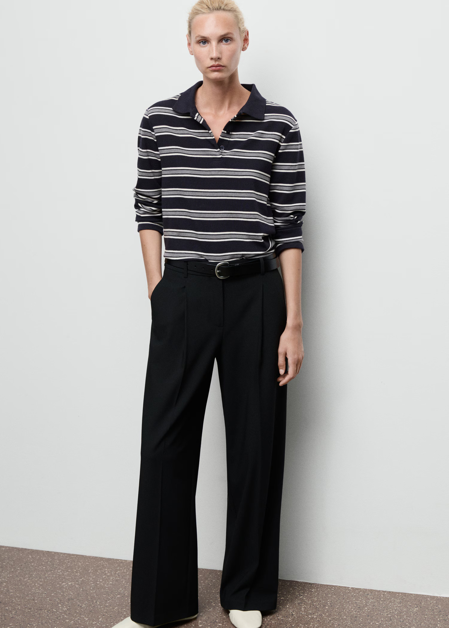 Pleated wide leg trousers - Women | MANGO USA | Mango (US/MX/AU)