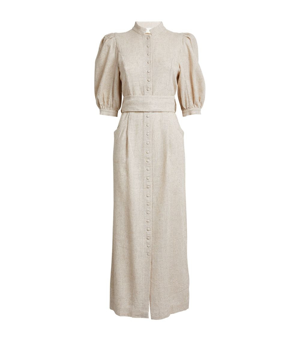 DEST M AMOAKO HSLV LONG LINEN DRESS | Harrods