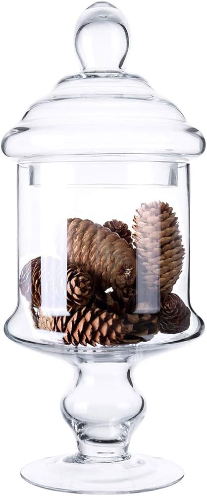 Diamond Star Apothecary Glass Candy Jar with Lids, Candy Buffet Display Elegant Storage Jars, Dec... | Amazon (US)