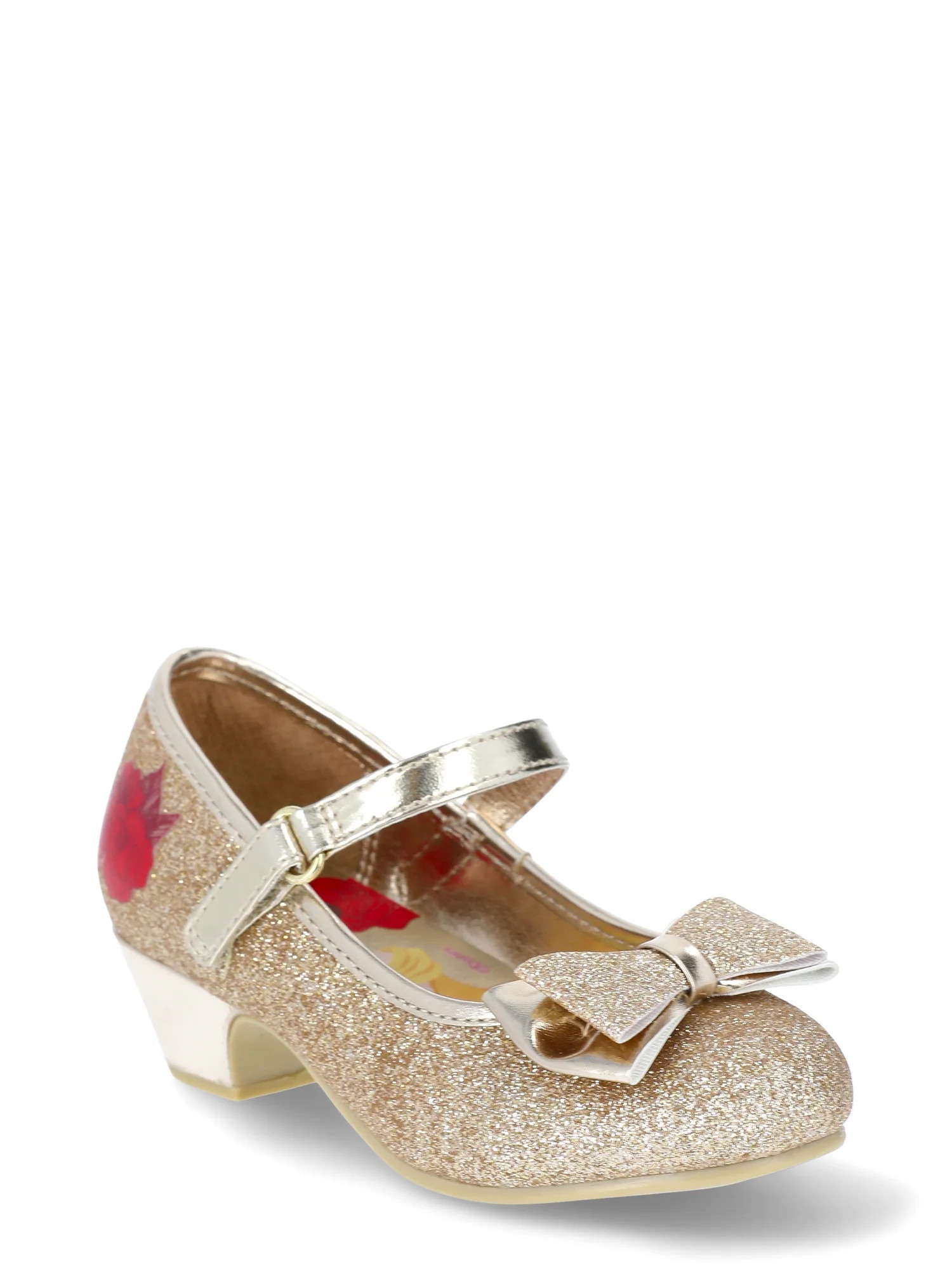 Disney Princess Belle Toddler Girls Low Heel Dress Up Shoes | Walmart (US)