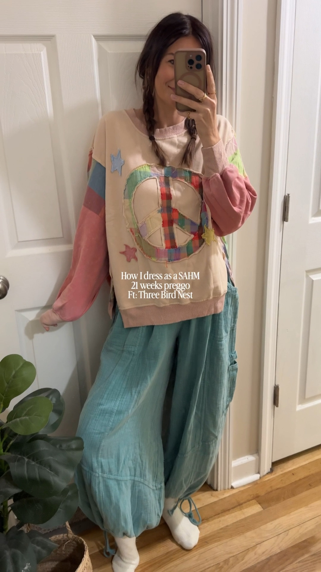 Boho and casual outfit that’s ULTRA COZY and bump friendly 🤰🏻✨

Wearing a small. 21w bumping. 5’8” 135lbs 

Use my discount code: RAERENEA20

#LTKBump #LTKStyleTip #LTKSaleAlert