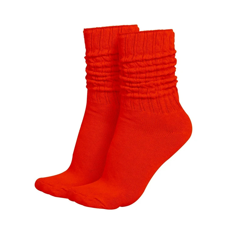 MDR Lightweight Cotton Slouch Socks For Women and Men 1 Pair Size 9 to 11 (Red) | Walmart (US)