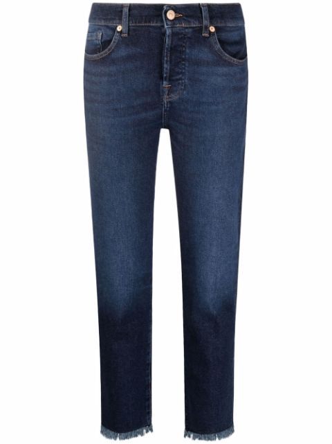cropped denim jeans | Farfetch (US)