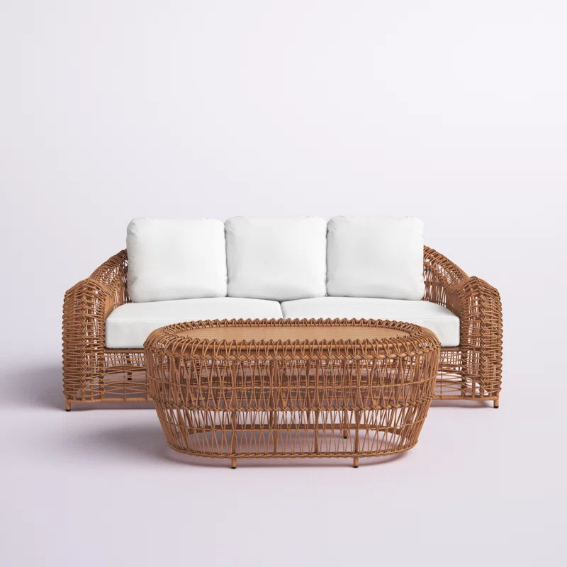 Alyshia 2 Piece Sofa Seating Group with Sunbrella Cushions | Joss & Main