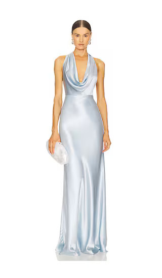 SAU LEE Pearl Gown in Baby Blue. | Revolve Clothing (Global)
