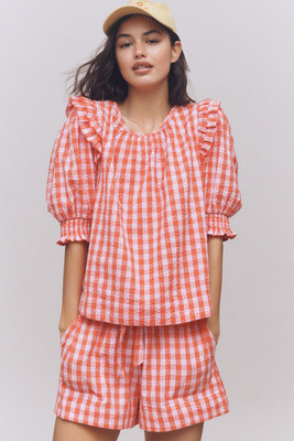 Love The Label Penelope Puff-Sleeve Top | Anthropologie (US)