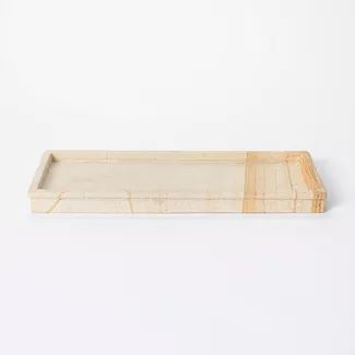 16" Decorative Wood Stone Tray Natural - Threshold™ designed with Studio McGee | Target