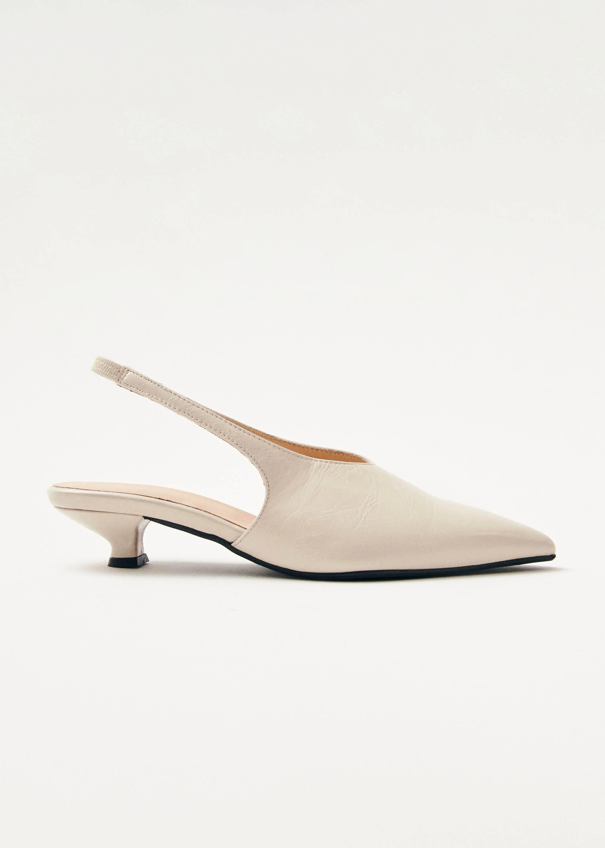 Eros Tacones de Cuero Color Crema | ALOHAS | Alohas ES