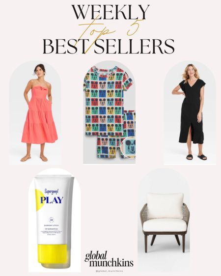 Last week best sellers! Summer ready items. The best sunscreen, two new favorite dresses and affordable and cute outdoor furniture from Target! Can’t forget Jack’s pjs from Gap her loves and they are 40% off! 

#LTKsalealert #LTKfamily #LTKstyletip