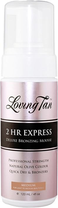 Loving Tan 2 HR Express Self Tanning Mousse, Medium - Streak Free, Natural, Professional Quality ... | Amazon (US)