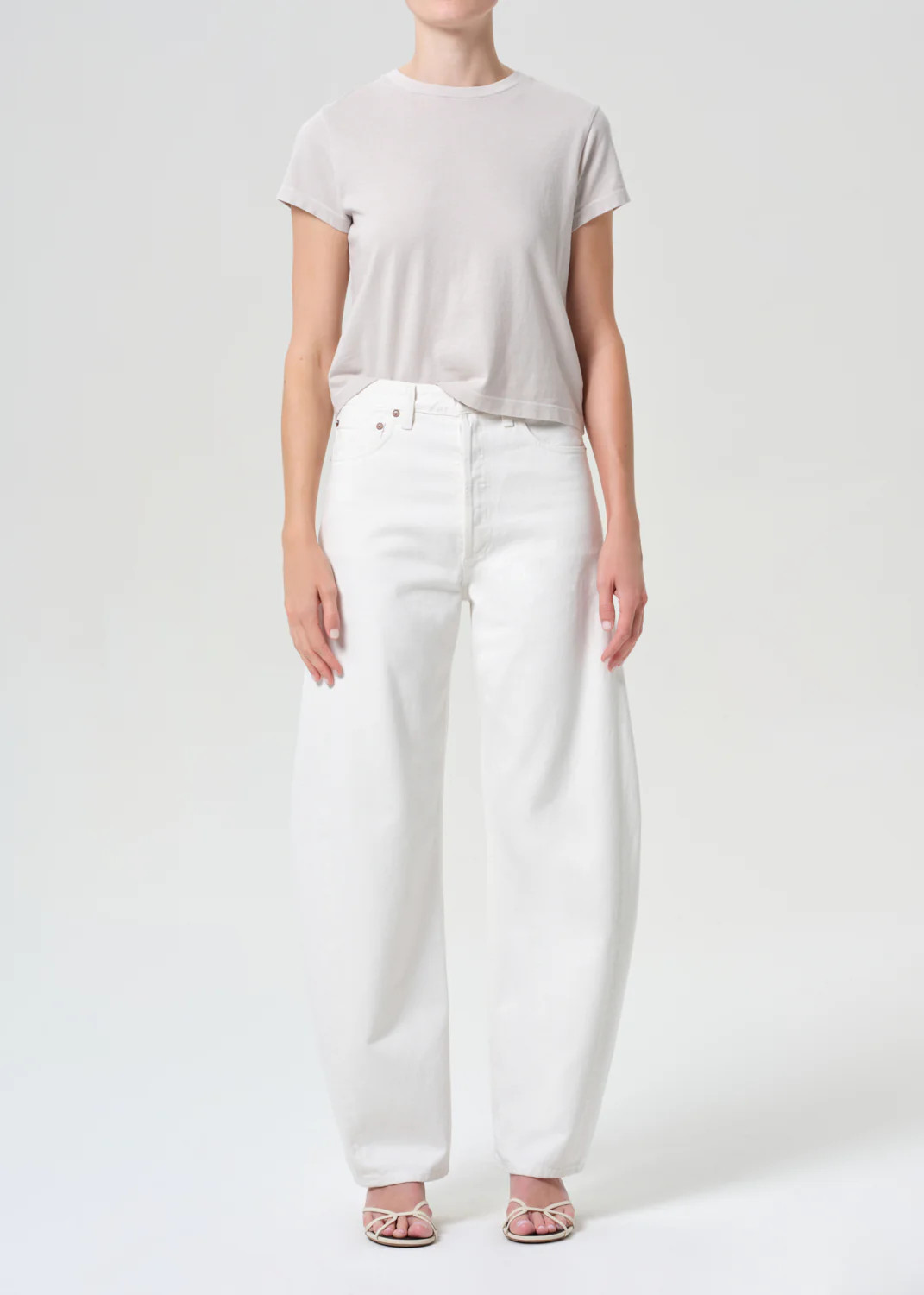 Luna Pieced Jean in Chalk White | AGOLDE
