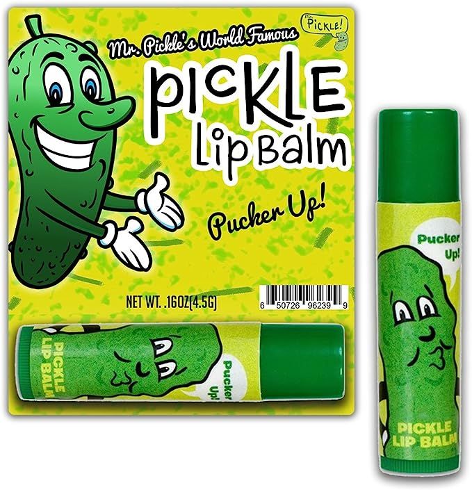 Dill Pickle Lip Balm – Pickle Gifts – Funny Gifts for Men – Flavored Lip Balm – Weird Sto... | Amazon (US)