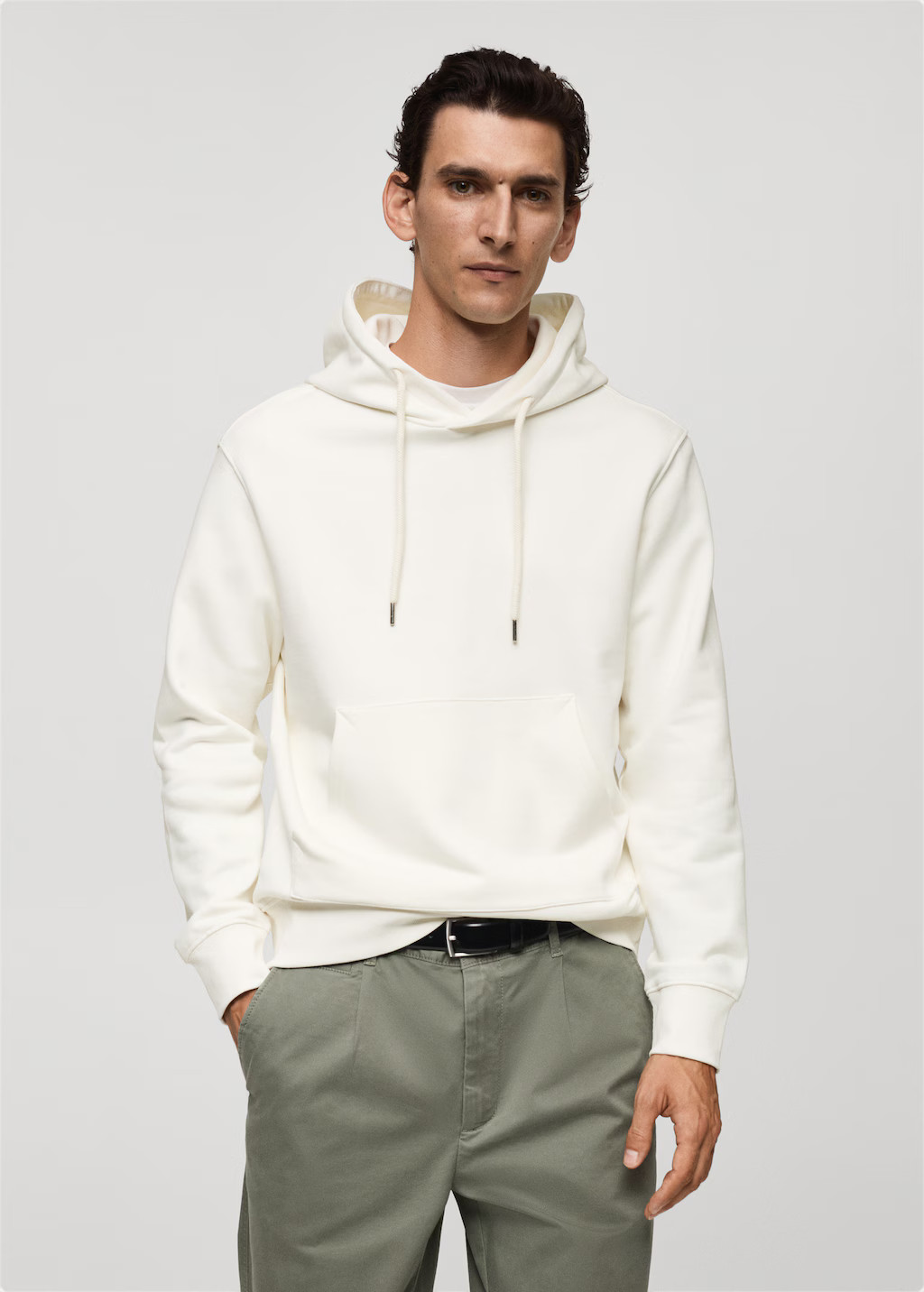 Regular fit cotton hooded sweatshirt | MANGO (US)