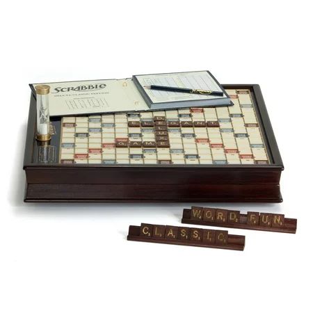 Winning Solutions Scrabble Game Deluxe Wooden Edition | Walmart (US)